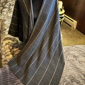 Rag & Bone Wool Blend Poncho in Gray